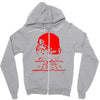 dawn of the dead retro 70s horror zombie film Zipper Hoodie