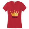 princess Women's V-Neck T-Shirt