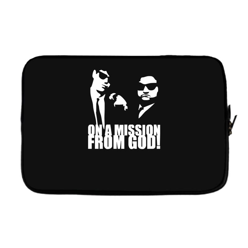 the blues brothers inspired on a mission from god funny Laptop sleeve