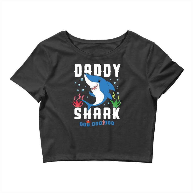 daddy shark doo doo doo family matching Crop Top
