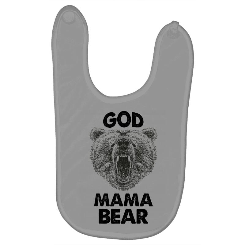 god mama bear Baby Bibs