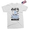 no one can scare me i am atomach cancer warrior Exclusive T-shirt