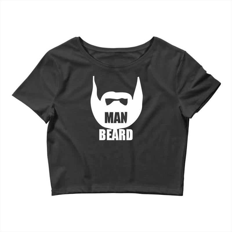 man beard funny mens Crop Top