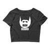 man beard funny mens Crop Top