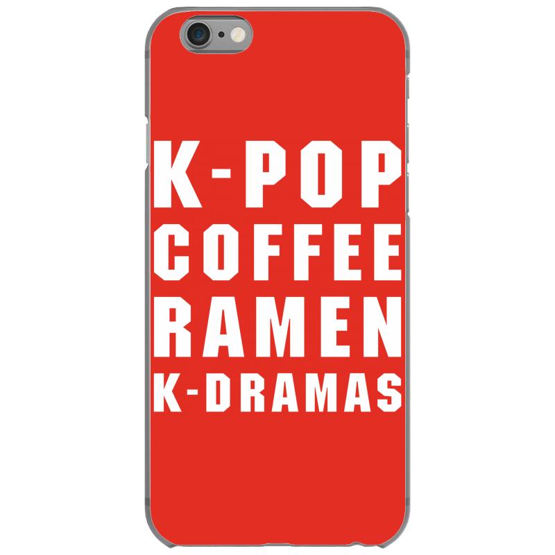 k pop coffee ramen k dramas iPhone 6/6s Case