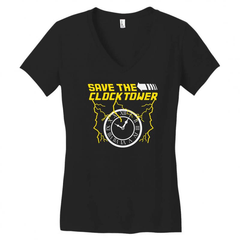 clocktower Women's V-Neck T-Shirt