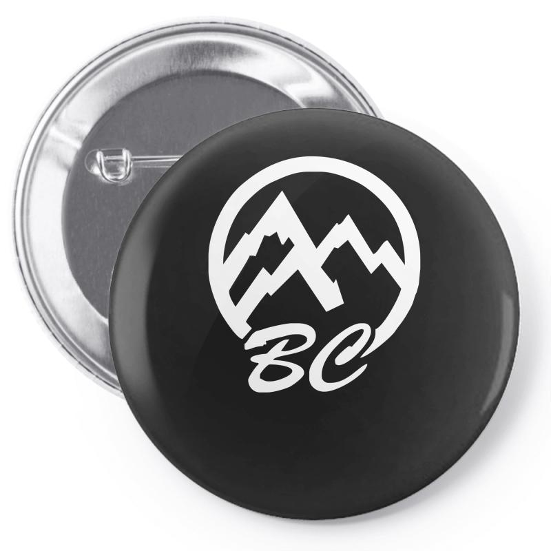 bc mountains british col Pin-back button