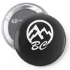 bc mountains british col Pin-back button