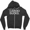 cardio sucks   exercise running gym training workout fitness trainer t Zipper Hoodie