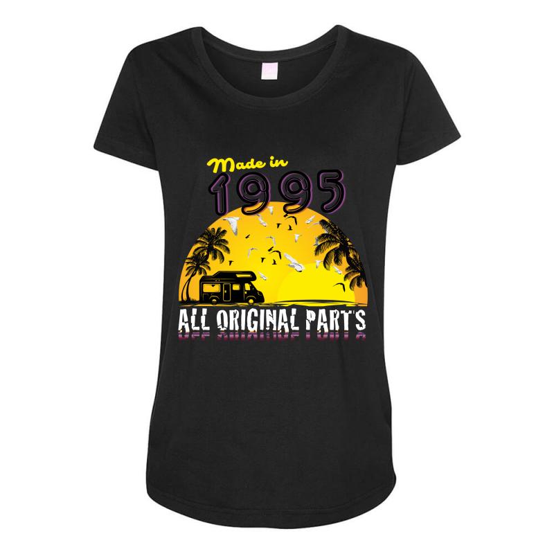made in 1995 all original parts Maternity Scoop Neck T-shirt