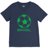 brasil sport soccer ball fun V-Neck Tee