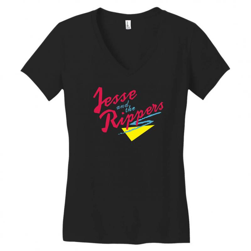 jesse and the rippers Women's V-Neck T-Shirt