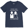 under new management   just married V-Neck Tee