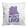 #crazylover clearance Throw Pillow