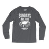sundays are for football foot ball Long Sleeve Shirts