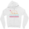neon sign california republic flag bear Zipper Hoodie
