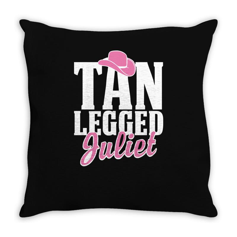 tan legged juliet Throw Pillow