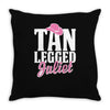 tan legged juliet Throw Pillow