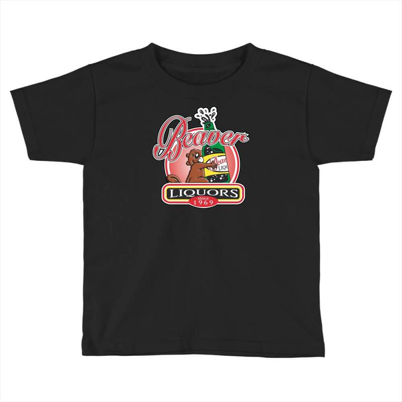 funny rude  beaver liquors, ideal gift or birthday present. Toddler T-shirt