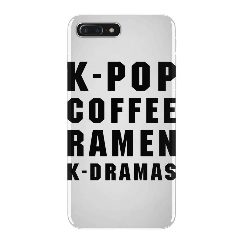 k pop coffee ramen k dramas iPhone 7 Plus Case