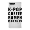 k pop coffee ramen k dramas iPhone 7 Plus Case