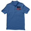 911 dispatcher heroes black logo Men's Polo Shirt