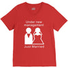 under new management   just married V-Neck Tee