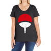 uchiha clan symbol Ladies Curvy T-Shirt