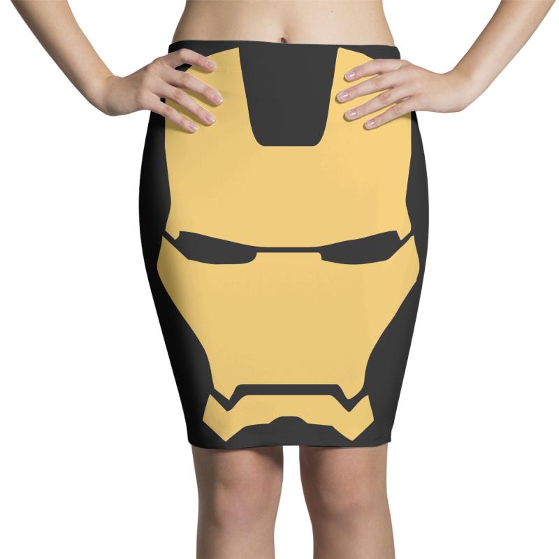 iron man mask avengers marvel comics gift Pencil Skirts