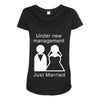 under new management   just married Maternity Scoop Neck T-shirt