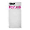 #drunk hashtag neon pink iPhone 7 Plus Case