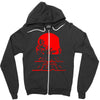 dawn of the dead retro 70s horror zombie film Zipper Hoodie