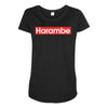 harambe gorilla Maternity Scoop Neck T-shirt