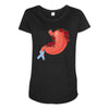 stomach cancer awareness Maternity Scoop Neck T-shirt