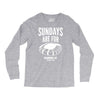 sundays are for football foot ball Long Sleeve Shirts
