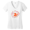 happy space fox   porky roebuck Women's V-Neck T-Shirt