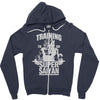 training to go super saiyan Zipper Hoodie