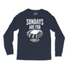 sundays are for football foot ball Long Sleeve Shirts