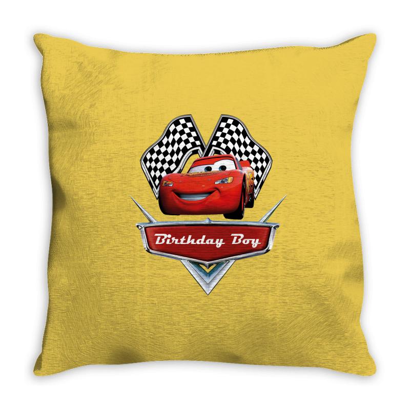 birthday boy mc queen Throw Pillow