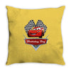 birthday boy mc queen Throw Pillow