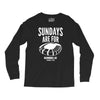 sundays are for football foot ball Long Sleeve Shirts