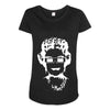 queen bee elizabeth 3d glasses Maternity Scoop Neck T-shirt
