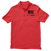 911 dispatcher heroes black logo Men's Polo Shirt
