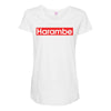 harambe gorilla Maternity Scoop Neck T-shirt