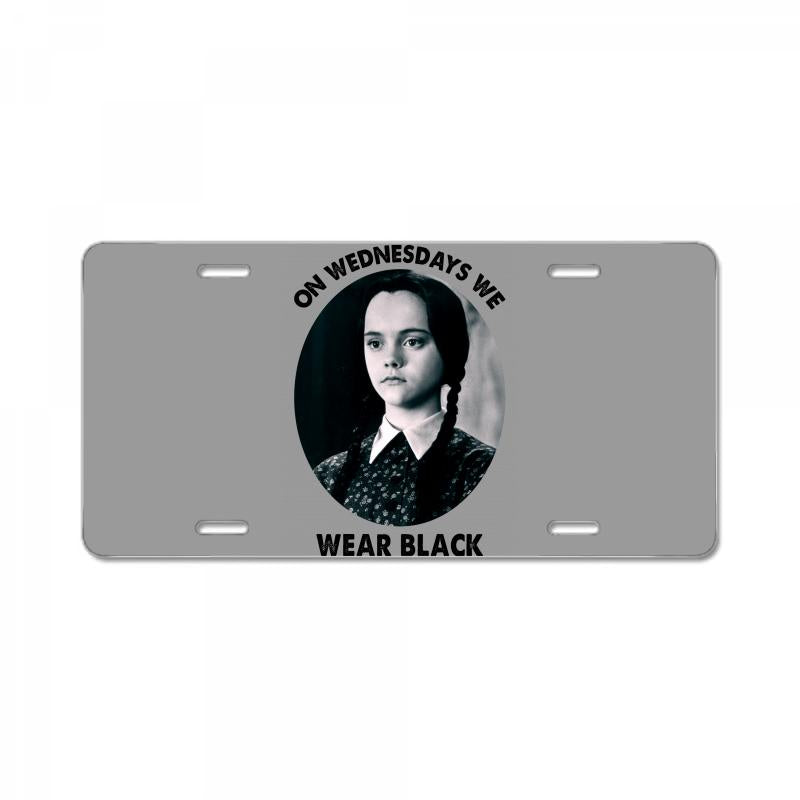 on wednesdays we wear black License Plate