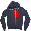 dawn of the dead retro 70s horror zombie film Zipper Hoodie
