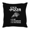 Facts Of Pizza Throw Pillow