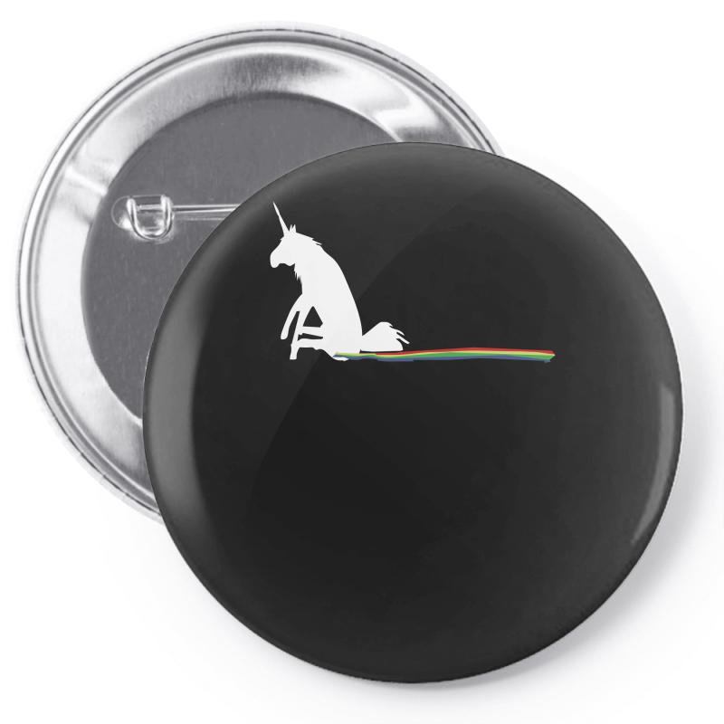unicorn scooting on the floor Pin-back button