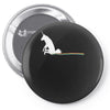 unicorn scooting on the floor Pin-back button