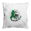 never stop fighting Throw Pillow